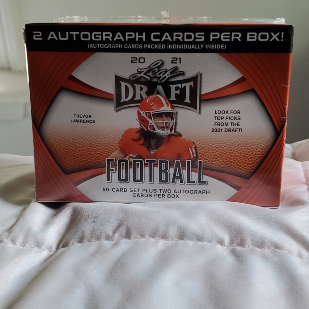 2021 NFL Leaf Draft football Trading Card Blaster